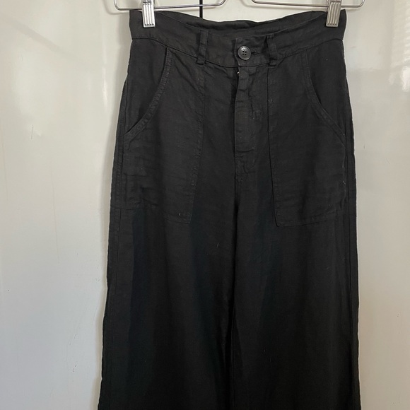 Enza Costa High Waist Wide Leg Linen Pants - Picture 6 of 6